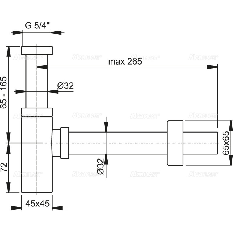 Izlietnes sifons A401 DESIGN - Image 2