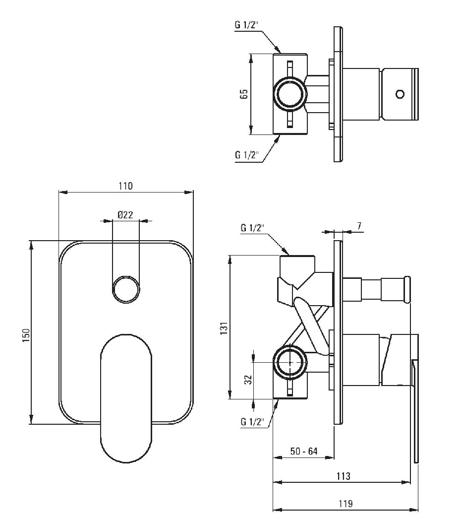Ūdens maisītājs Alpinia - Image 2