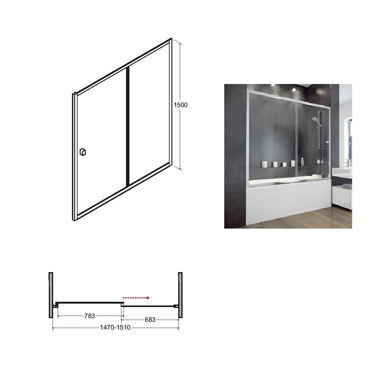 Duo Slide 150x150, 170x150 - Image 2