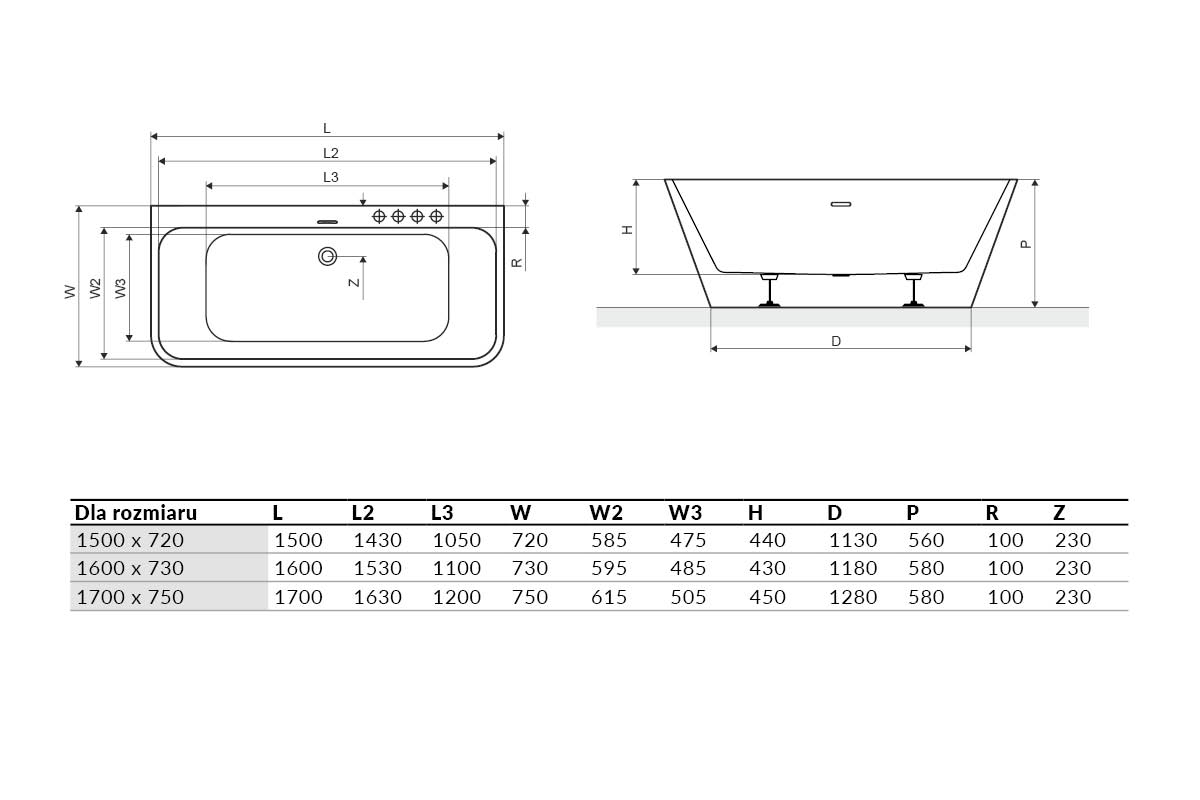 Lila 150x72, 160x73, 170x75cm - Image 4