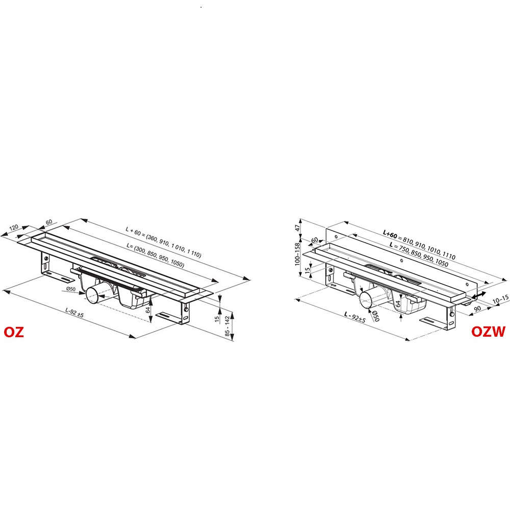 Dušas kanāls Runway 30, 85cm - Image 4