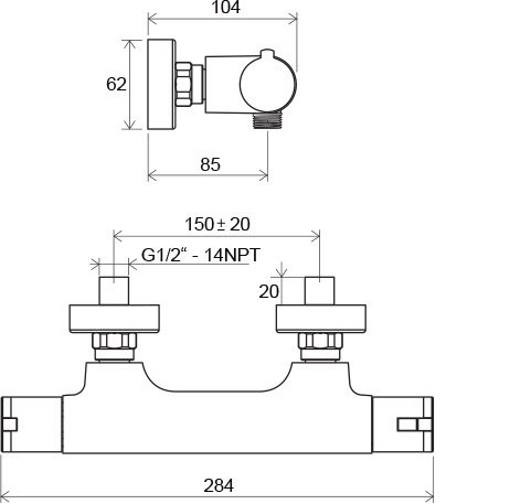 Ūdens maisītājs Thermo TE032 - Image 3