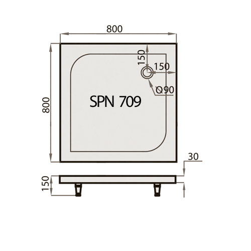 P709 80x80, 90x90, 100x100cm - Image 3