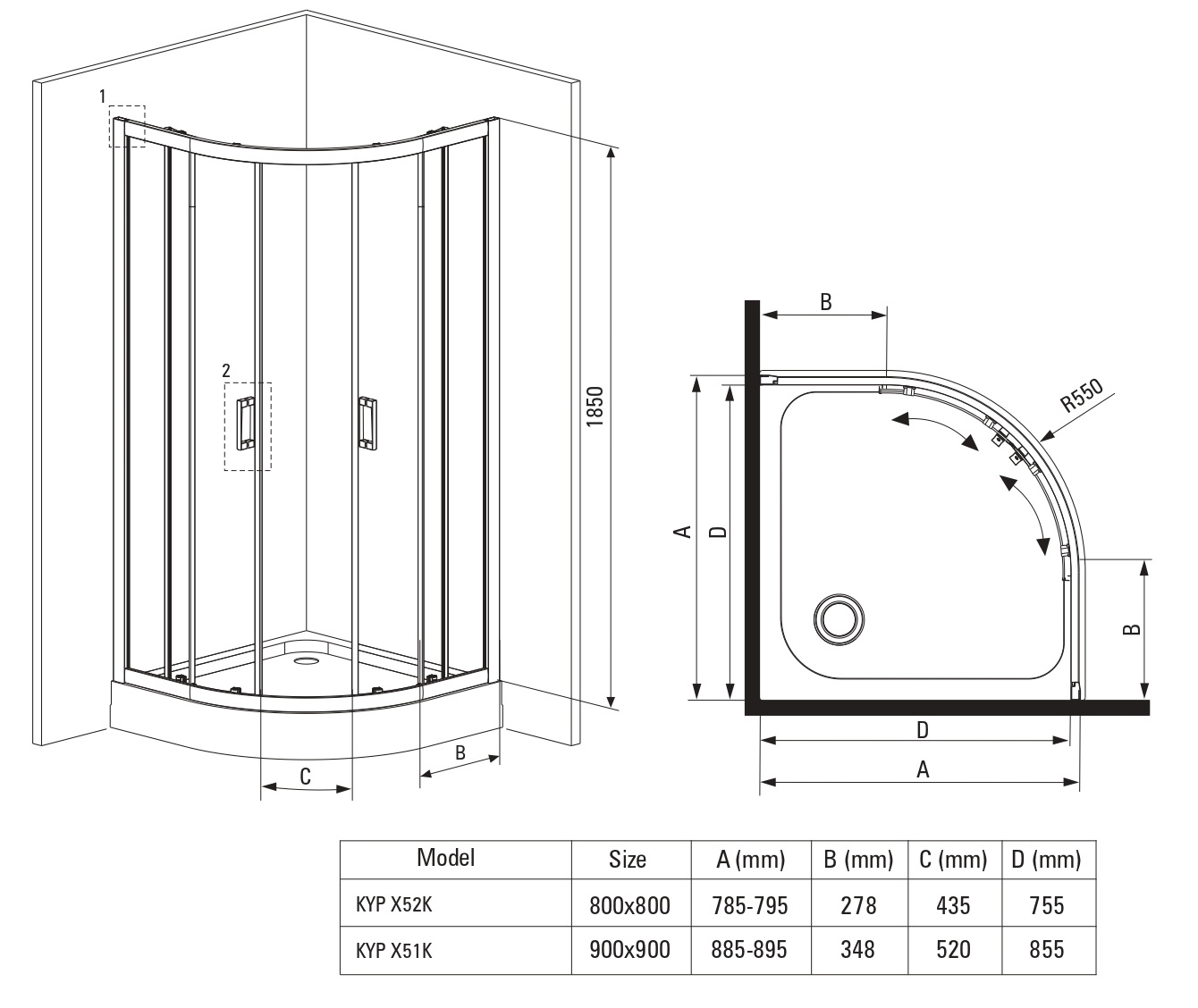 Funkia 80x80, 90x90cm - Image 6