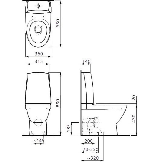 WC pods Laufen Pro Nordic Rimless - Image 3