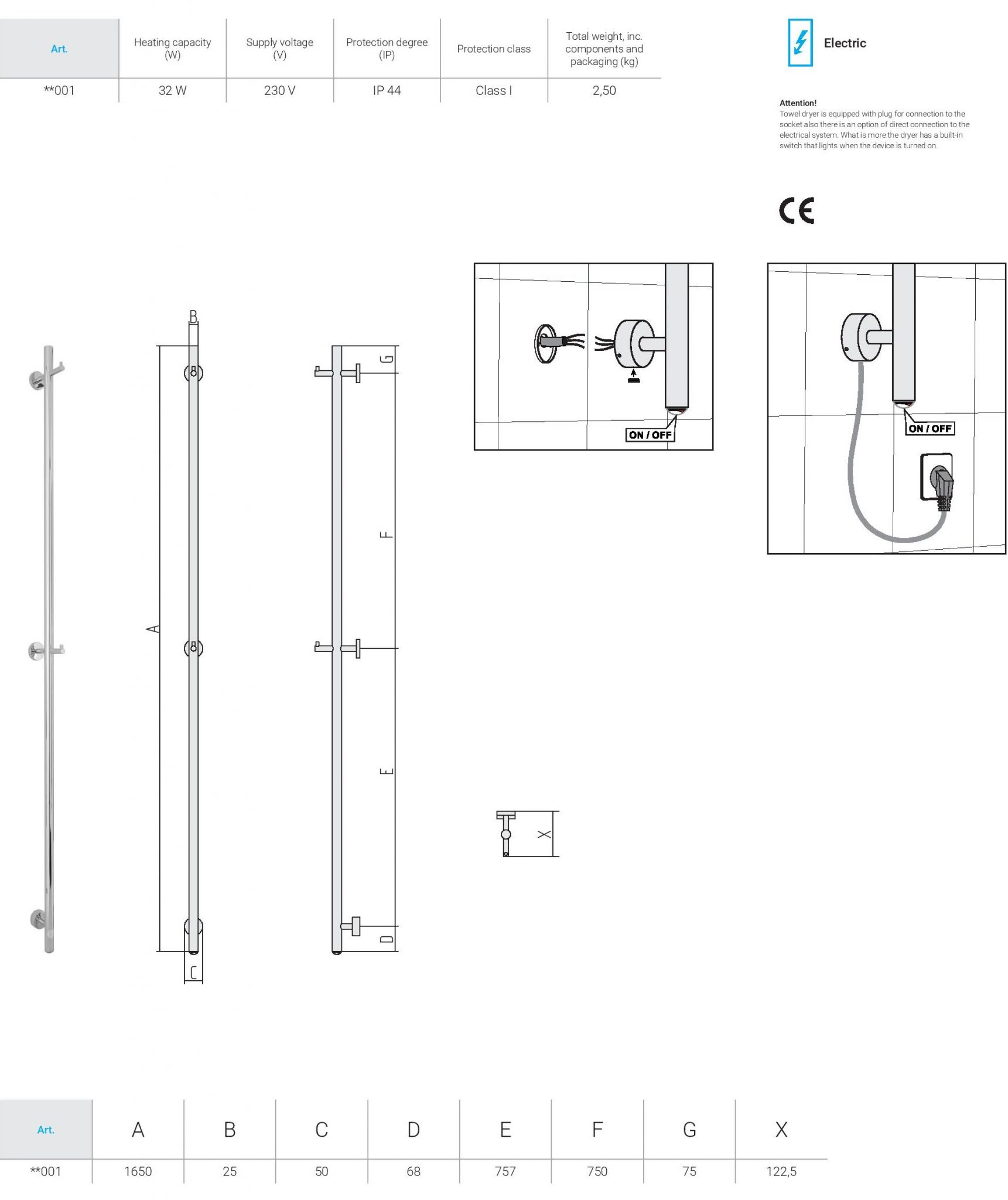Elektriskais dvieļu žāvētājs Asket - Image 6