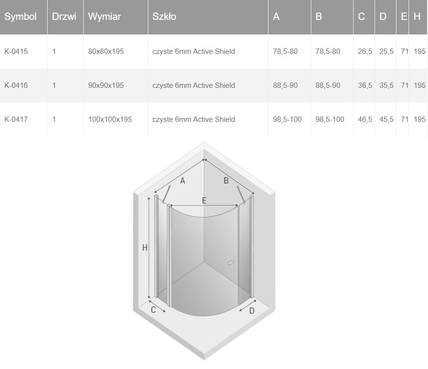 New Soleo P 80x80, 90x90, 100x100cm - Image 2