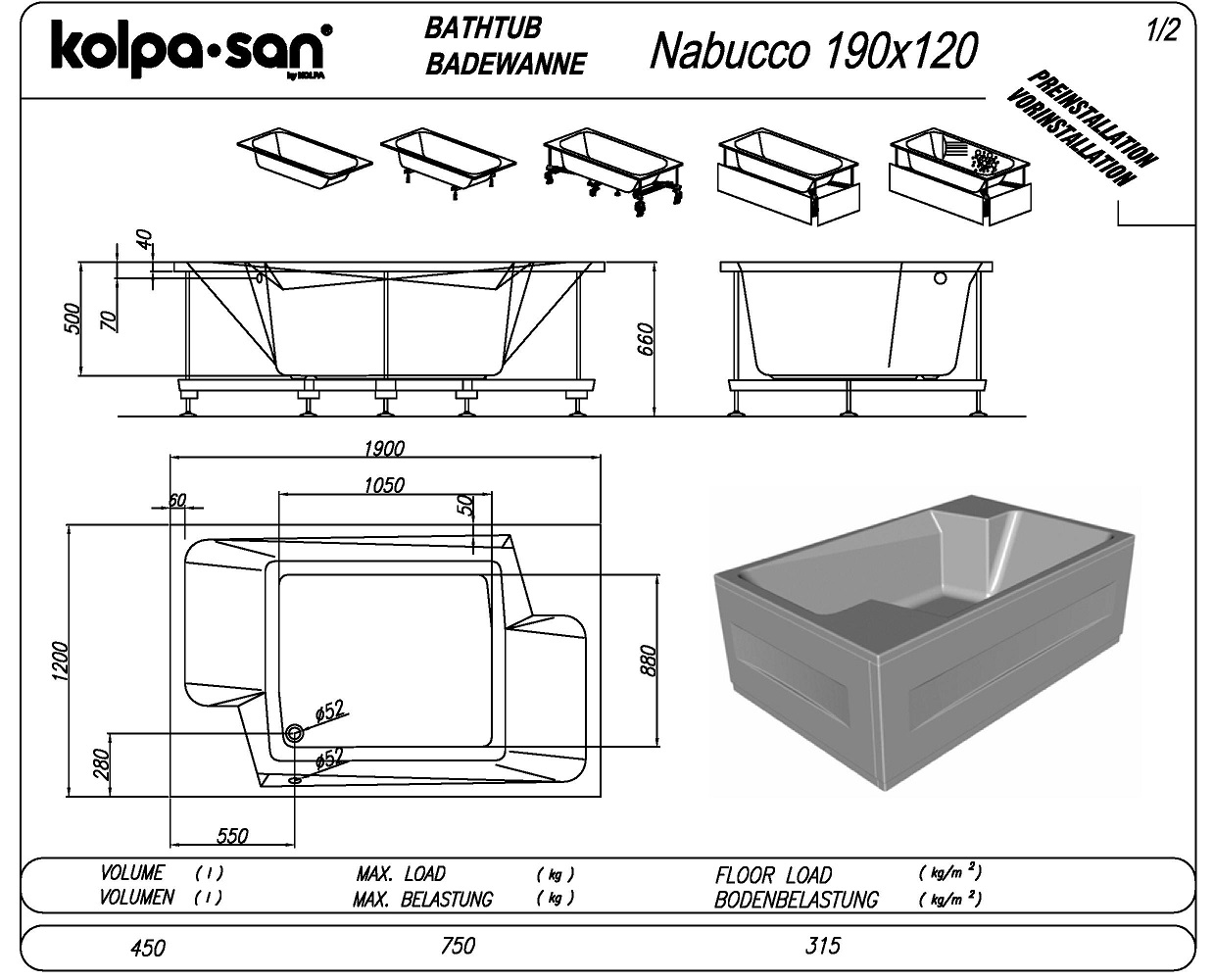 Nabucco 190x120cm - Image 5