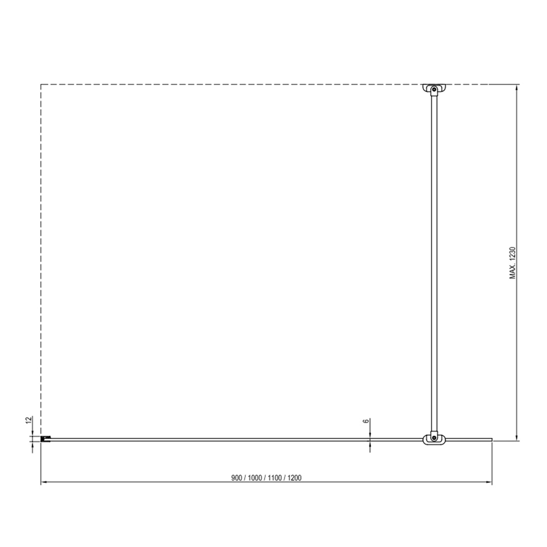Walk-In Air Wall 90, 100, 110, 120 cm - Image 5