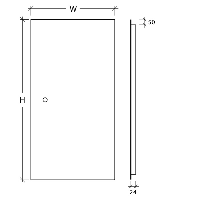 Frank LED 50x90, 50x120, 60x150cm - Image 2