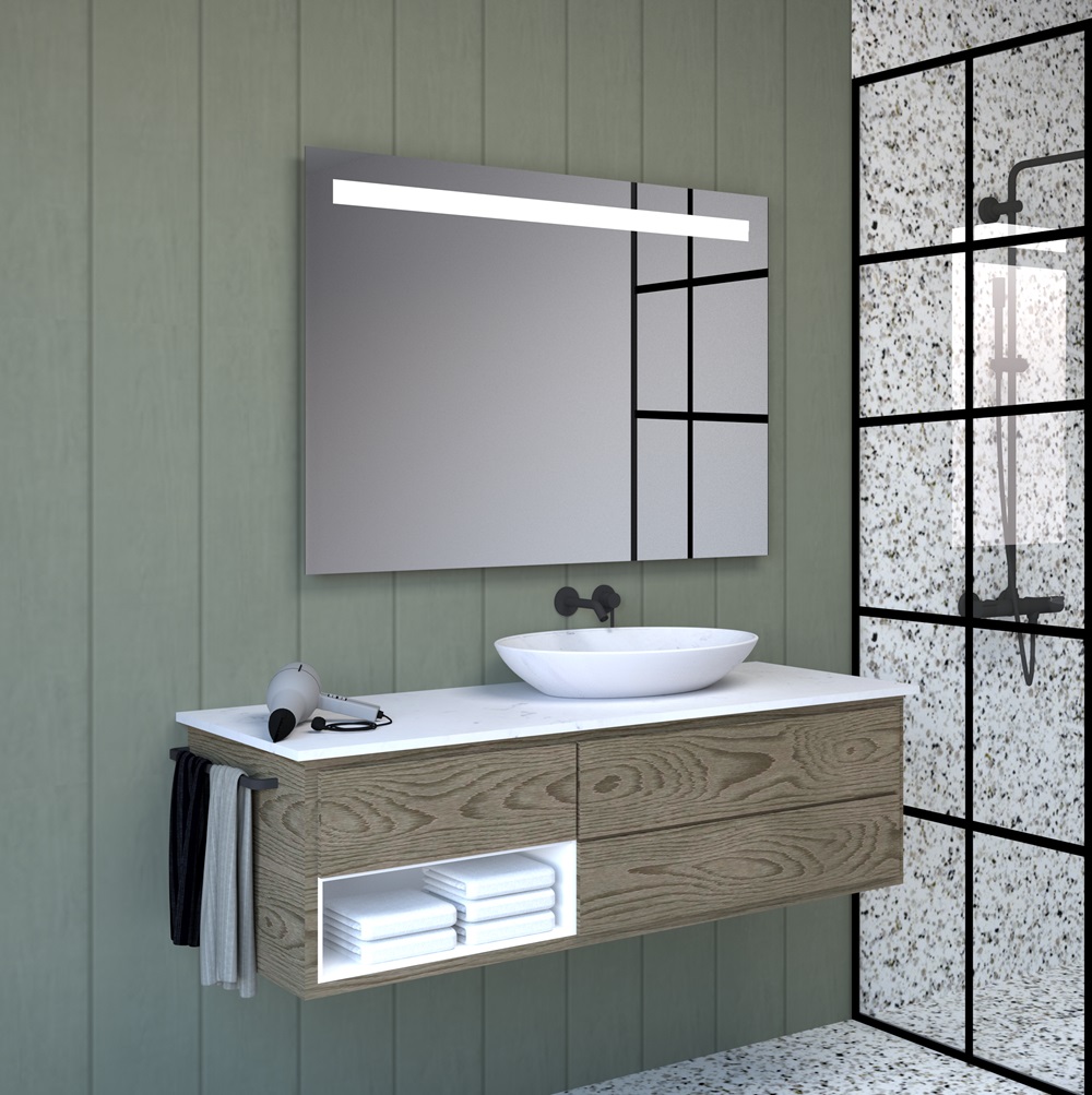 Nora 2 LED 60x60, 60x80, 70x100, 80x120, 80x150cm