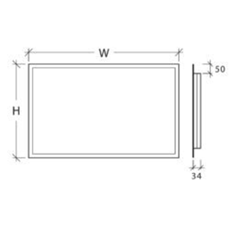 Rodica LED 60x60, 60x80, 70x100, 80x120, 80x150cm - Image 3