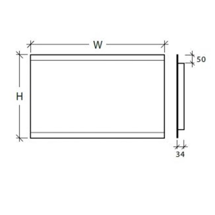 Angela LED 60x60, 60x80, 70x100, 80x120, 80x150cm - Image 3