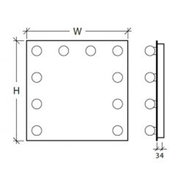 Merilina LED 60x60, 60x80, 80x60cm - Image 3