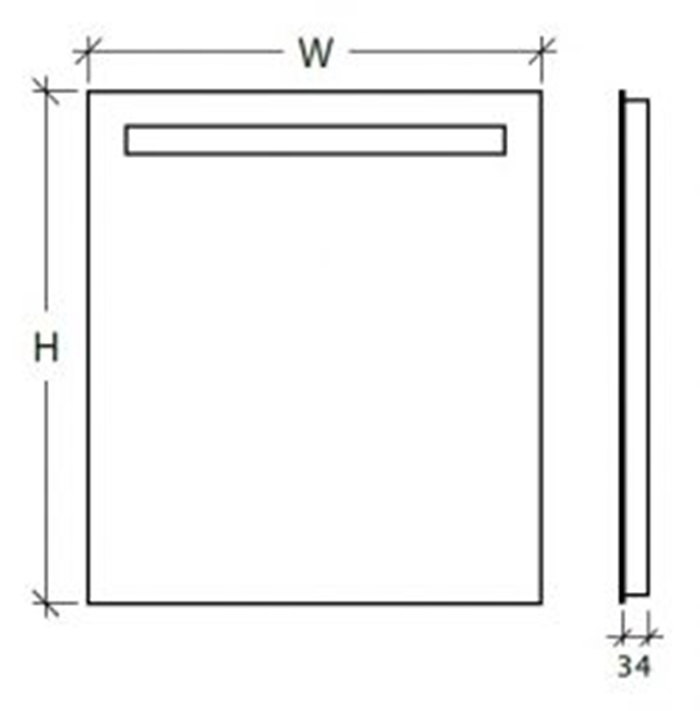 Nora 2 LED 60x60, 60x80, 70x100, 80x120, 80x150cm - Image 3