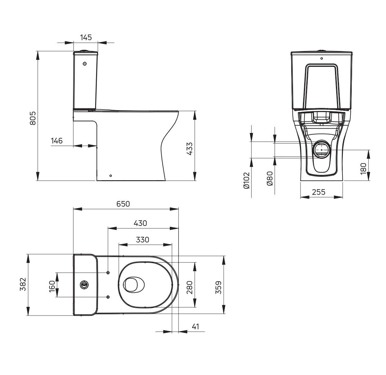 WC pods Jasmin Rimless - Image 3