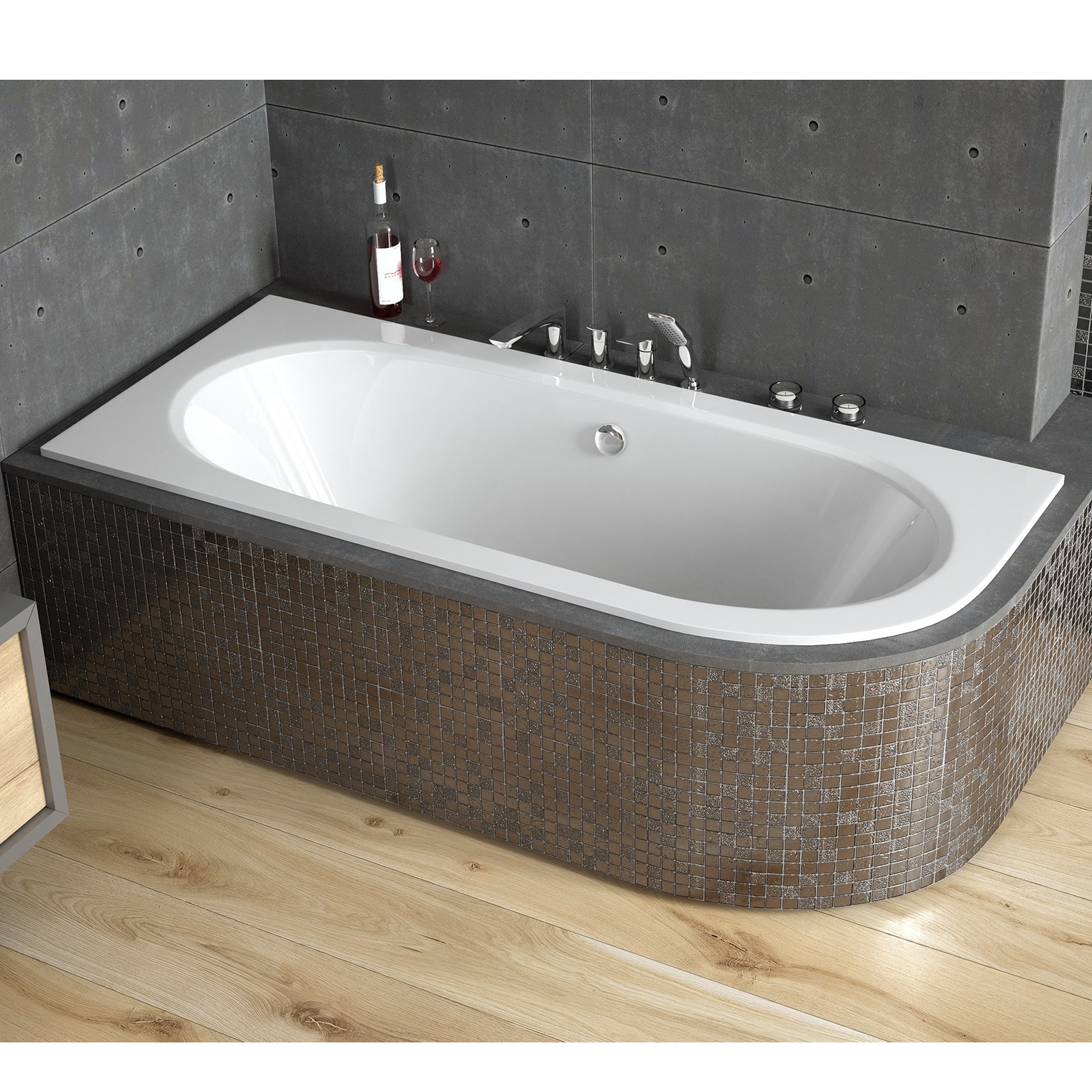 Vita Slim 150x75, 160x75, 170x75, 180x80cm kreisā puse