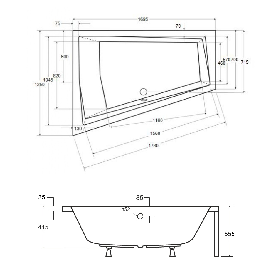 Intima Duo 170x125, 180x125cm, kreisā puse - Image 5