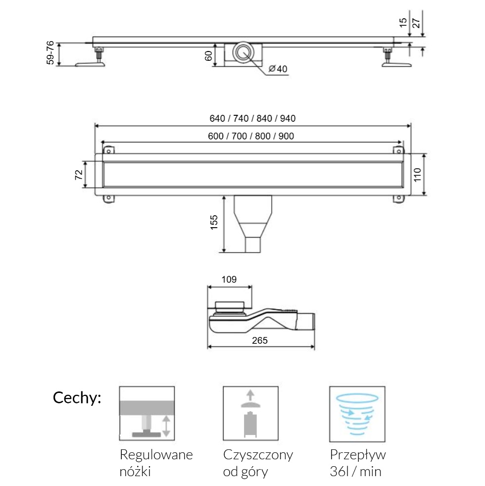 Stilio 60, 70, 80, 90cm - Image 7